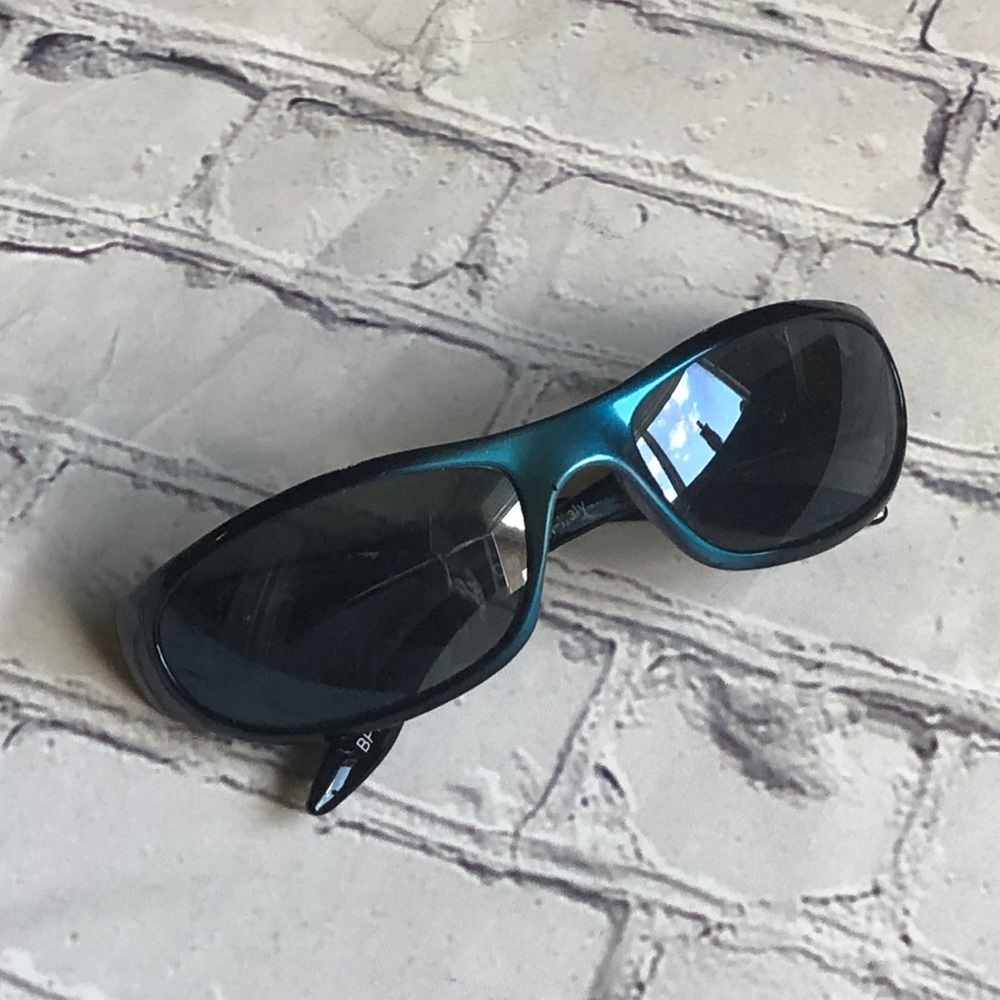 Identity‎ Youth Metallic Blue and Black Sunglasses One Size